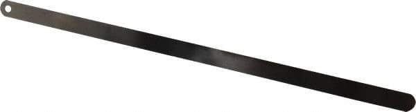 Starrett - 0.006 Inch Thick x 1/2 Inch Wide x 12 Inch Leaf Length, Parallel Feeler Gage - Tempered Steel - Best Tool & Supply