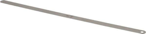 Starrett - 0.011 Inch Thick x 1/2 Inch Wide x 12 Inch Leaf Length, Parallel Feeler Gage - Tempered Steel - Best Tool & Supply