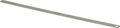 Starrett - 0.011 Inch Thick x 1/2 Inch Wide x 12 Inch Leaf Length, Parallel Feeler Gage - Tempered Steel - Best Tool & Supply