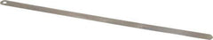 Starrett - 0.012 Inch Thick x 1/2 Inch Wide x 12 Inch Leaf Length, Parallel Feeler Gage - Tempered Steel - Best Tool & Supply