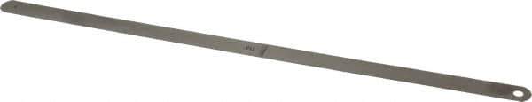 Starrett - 0.013 Inch Thick x 1/2 Inch Wide x 12 Inch Leaf Length, Parallel Feeler Gage - Tempered Steel - Best Tool & Supply