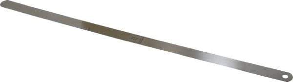 Starrett - 0.022 Inch Thick x 1/2 Inch Wide x 12 Inch Leaf Length, Parallel Feeler Gage - Tempered Steel - Best Tool & Supply