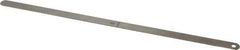 Starrett - 0.023 Inch Thick x 1/2 Inch Wide x 12 Inch Leaf Length, Parallel Feeler Gage - Tempered Steel - Best Tool & Supply