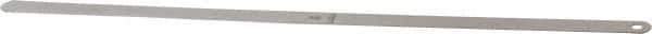 Starrett - 0.026 Inch Thick x 1/2 Inch Wide x 12 Inch Leaf Length, Parallel Feeler Gage - Tempered Steel - Best Tool & Supply