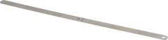 Starrett - 0.028 Inch Thick x 1/2 Inch Wide x 12 Inch Leaf Length, Parallel Feeler Gage - Tempered Steel - Best Tool & Supply