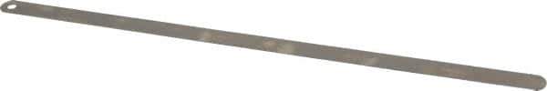 Starrett - 0.029 Inch Thick x 1/2 Inch Wide x 12 Inch Leaf Length, Parallel Feeler Gage - Tempered Steel - Best Tool & Supply