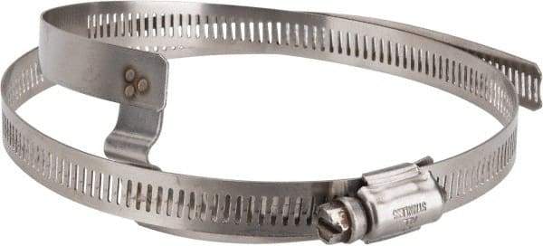 Hi-Tech Duravent - Stainless Steel Hose Clamp - 1/2" Wide x 0.02" Thick, 6-1/4" Hose, 5-1/4 to 6-5/8" Diam - Best Tool & Supply