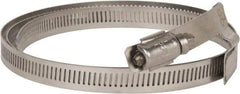 Hi-Tech Duravent - Stainless Steel Hose Clamp - 1/2" Wide x 0.02" Thick, 10" Hose, 9-1/4 to 10-5/8" Diam - Best Tool & Supply