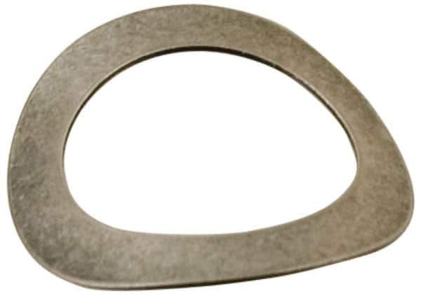 Made in USA - #0 Screw, 0.067" ID x 0.175" OD, Grade 300 Stainless Steel Single Wave Washer - 0.01" Thick, 0.04" Overall Height, 0.003" Deflection, 6.17 Lb at Deflection - Best Tool & Supply