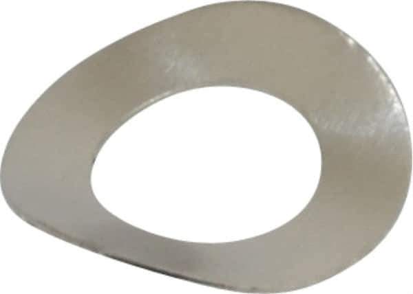 Made in USA - #8 Screw, 0.16" ID x 0.29" OD, Grade 300 Stainless Steel Single Wave Washer - 0.006" Thick, 0.053" Overall Height, 0.013" Deflection - Best Tool & Supply