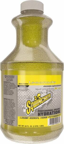 Sqwincher - 64 oz Bottle Lemonade Activity Drink - Liquid Concentrate, Yields 5 Gal - Best Tool & Supply