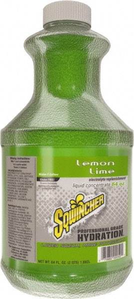 Sqwincher - 64 oz Bottle Lemon-Lime Activity Drink - Liquid Concentrate, Yields 5 Gal - Best Tool & Supply