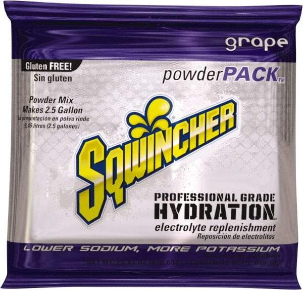 Sqwincher - 23.83 oz Pack Grape Activity Drink - Powdered, Yields 2.5 Gal - Best Tool & Supply