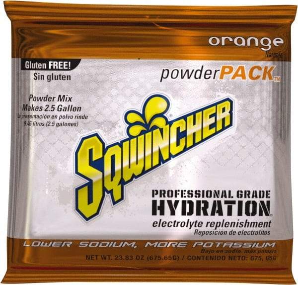 Sqwincher - 23.83 oz Pack Orange Activity Drink - Powdered, Yields 2.5 Gal - Best Tool & Supply