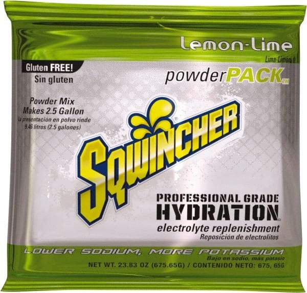 Sqwincher - 23.83 oz Pack Lemon-Lime Activity Drink - Powdered, Yields 2.5 Gal - Best Tool & Supply