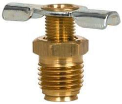 Eaton - Steel External Seat Drain Cock & Shutoff Valve - 1/4 Thread, 150 Max psi - Best Tool & Supply