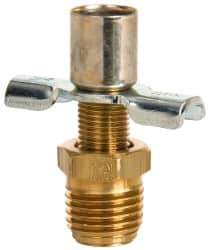 Eaton - Steel External Seat Drain Cock & Shutoff Valve - 1/4 Thread, 150 Max psi - Best Tool & Supply