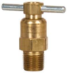 Eaton - Steel Internal Seat Drain Cock & Shutoff Valve - 1/8 Thread, 150 Max psi - Best Tool & Supply