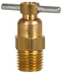 Eaton - Steel Internal Seat Drain Cock & Shutoff Valve - 1/4 Thread, 150 Max psi - Best Tool & Supply