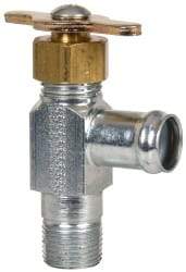 Eaton - 5/8" Pipe, Steel Hose to Pipe Drain Cock & Shutoff Valve - 3/8 Thread, 150 Max psi - Best Tool & Supply