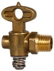 Eaton - Steel Drain Cock & Shutoff Valve - 1/4 Thread, 30 Max psi - Best Tool & Supply