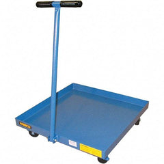 Wesco Industrial Products - 900 Lb Load Capacity, 30 & 55 Gal Drum Dolly - 25-3/4" Wide x 6" High, 4 Steel Wheels - Best Tool & Supply