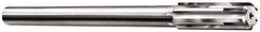 Made in USA - 0.657" Carbide-Tipped 6 Flute Chucking Reamer - Straight Flute, 9/16" Straight Shank, 2-1/4" Flute Length, 9" OAL - Best Tool & Supply