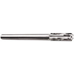 Chucking Reamer: 0.461″ Dia, 7″ OAL, 1-3/4″ Flute Length, Straight Shank, Solid Carbide 4 Flute, RH