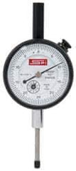 SPI - 0-25-0 Dial Reading, 0.0005" Graduation Dial Drop Indicator - 1-1/2" Dial, Revolution Counter - Best Tool & Supply