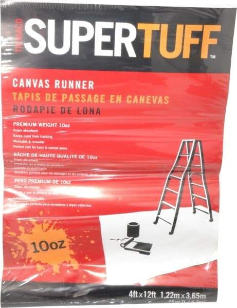 TRIMACO - Extra Heavyweight 10 oz Canvas Drop Cloth - 12' x 4' - Best Tool & Supply