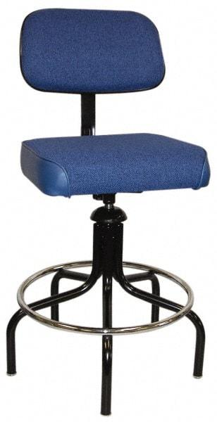 Bevco - Adjustable Chair - Cloth, Vinyl Seat, Royal Blue - Best Tool & Supply