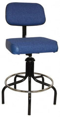 Bevco - Adjustable Chair - Cloth, Vinyl Seat, Royal Blue - Best Tool & Supply