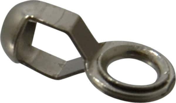 Made in USA - 13/32 Inch Long Nickel Plated Brass End Coupling - For Trade Size Number 6 Ball Chains - Best Tool & Supply