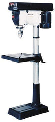 Jet - 16-1/2" Swing, Step Pulley Drill Press - 16 Speed, 3/4 hp, Single Phase - Best Tool & Supply