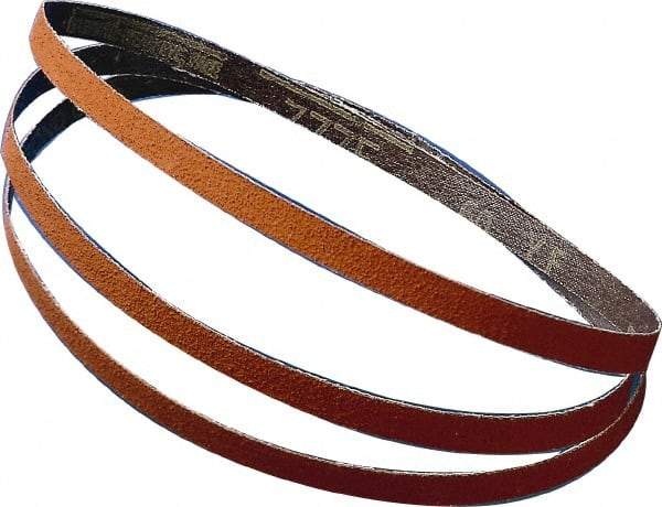 3M - 2-1/2" Wide x 72" OAL, 50 Grit, Ceramic Abrasive Belt - Ceramic, Coarse, Coated, YF Weighted Cloth Backing, Wet/Dry, Series 777F - Best Tool & Supply