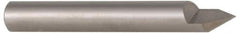 Accupro - 60° Incl Angle, 5/16" Shank Diam, 2" OAL, 5/16" Cut Diam, Conical Engraving Cutter - 3/8" LOC, 1 Flute, Right Hand Cut, Micrograin Solid Carbide, Uncoated - Best Tool & Supply