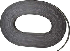 Mag-Mate - 100' Long x 3/4" Wide x 1/32" Thick Flexible Magnetic Strip - 6 Lb Max Pull Force, 3 Linear Ft/Lb Magnetic Pull Force, Adhesive Back - Best Tool & Supply