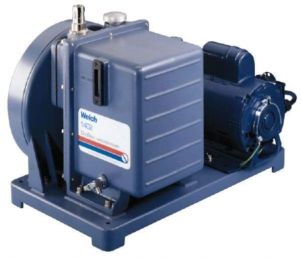 Welch Vacuum - 1 hp Rotary Vane Vaccum Pump - 115 Volts, 10.6 CFM, 20" Long x 14.1" Wide x 15.4" High - Best Tool & Supply