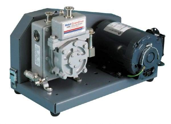 Welch Vacuum - 1 hp Rotary Vane Vaccum Pump - 115/230 Volts, 10.6 CFM, 20" Long x 14.1" Wide x 15.4" High - Best Tool & Supply