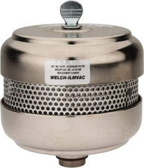 Welch Vacuum - Standard Open Exhaust Filter - For Use with 1402, 1376, 8920 & 8925, 5" Diam x 6-1/4" High - Best Tool & Supply