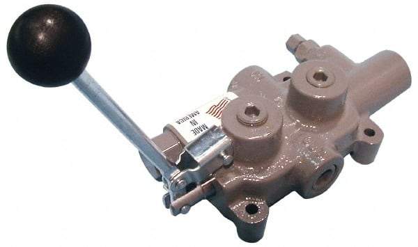 Prince - 20 GPM 3/4 Inlet Cast Iron Hydraulic Control Valve - 4-1/4" Wide x 12-1/4" Long - Best Tool & Supply