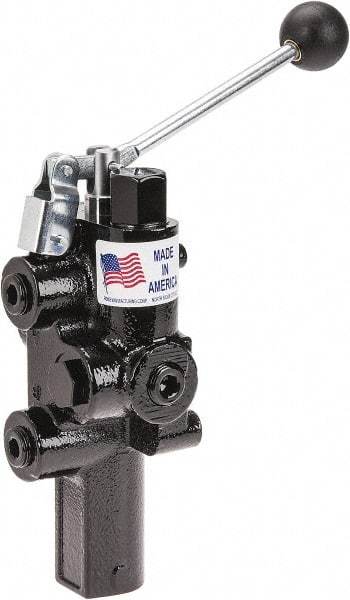 Prince - 20 GPM 1/2 Inlet Cast Iron Hydraulic Control Valve - 4-1/4" Wide x 12-1/4" Long - Best Tool & Supply