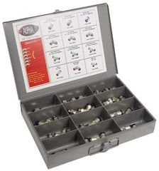 Alpha Technologies - 36 Piece, Swift Fit Push In Fitting Metric Kit - 1/8 to 3/8" Thread, 10mm Tube - Best Tool & Supply