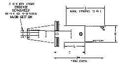 Parlec - PC5 Inside Modular Connection, Boring Head Taper Shank - Modular Connection Mount, 2.48 Inch Projection, 1.97 Inch Nose Diameter - Exact Industrial Supply