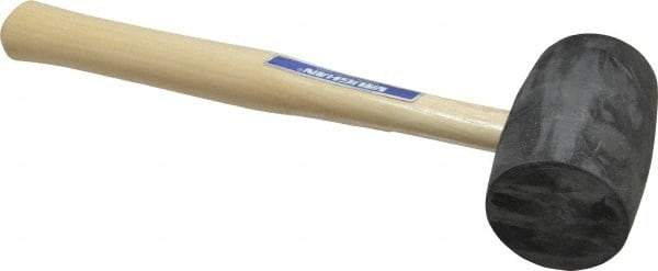 Vaughan Bushnell - 1-1/4 Lb Head Rubber Mallet - 10-5/8" OAL, Wood Handle - Best Tool & Supply