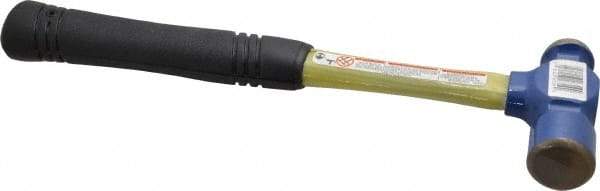 Vaughan Bushnell - 1 Lb Head Ball Pein Hammer - Fiberglass Handle, 12" OAL, Fiberglass with Cushion Grip - Best Tool & Supply