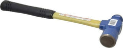 Vaughan Bushnell - 2 Lb Head Ball Pein Hammer - Fiberglass Handle, 15" OAL, Fiberglass with Cushion Grip - Best Tool & Supply