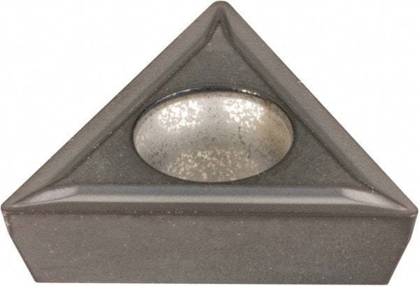 Kennametal - TPMT32.51 LF Grade KC5025 Carbide Turning Insert - TiAlN Finish, 60° Triangle, 3/8" Inscr Circle, 5/32" Thick, 1/64" Corner Radius - Best Tool & Supply