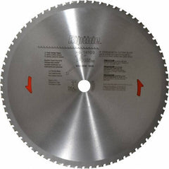 Porter-Cable - 14" Diam, 1" Arbor Hole Diam, 72 Tooth Wet & Dry Cut Saw Blade - Carbide-Tipped, Cutoff Action, Standard Round Arbor - Best Tool & Supply