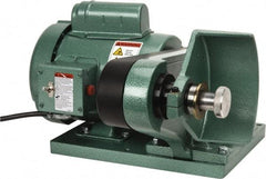 Burr King - 6" Wheel Diam x 1 & 2" Wheel Width, 3/4 hp Deburring/Polishing Grinder - 5/8" Arbor Hole Diam, 1 Phase, 120 Volts - Best Tool & Supply